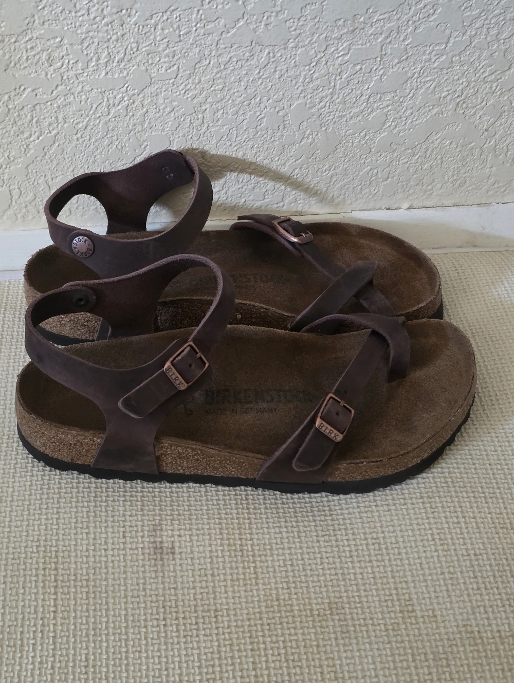 Birken Stock Brown Strappy Comfort Sandals